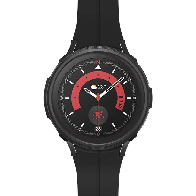 Husa Samsung Galaxy Watch5 Pro Spigen Liquid Air, negru