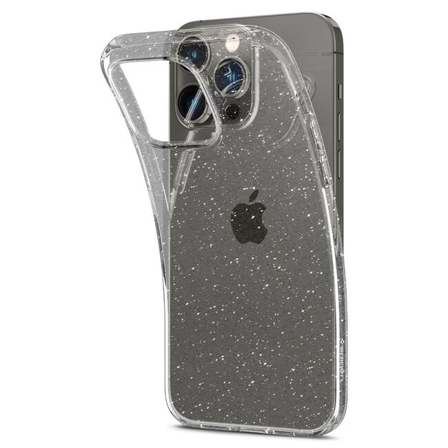 Husa iPhone 14 Pro Max Spigen Liquid Crystal Glitter, Crystal Quartz