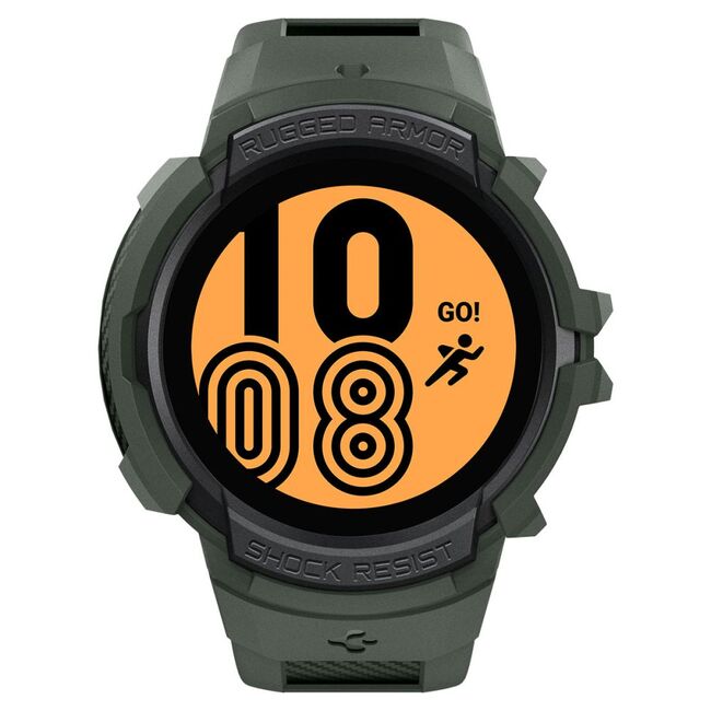 [Pachet husa + curea] Samsung Galaxy Watch4 44mm Spigen Rugged Armor Pro, verde