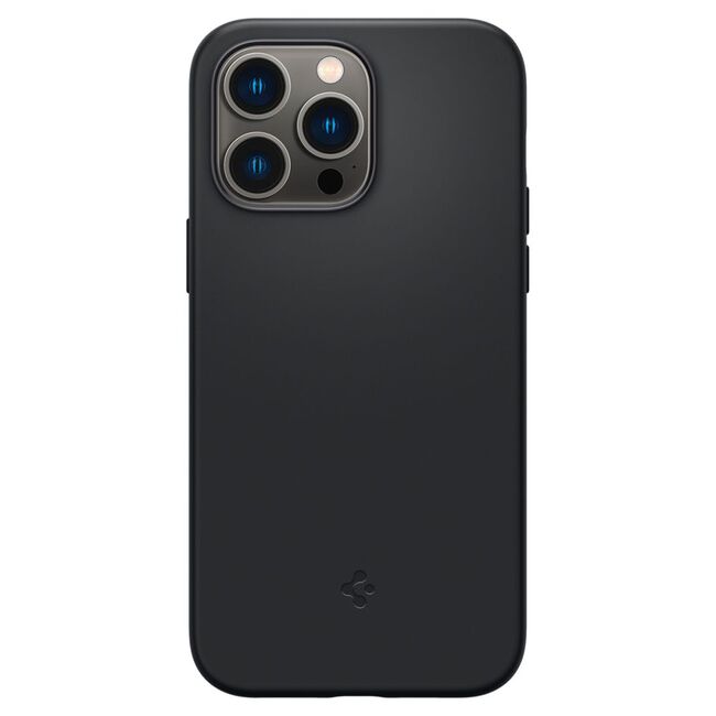 Husa iPhone 14 Pro Max Spigen Silicone Fit, MagSafe,  negru