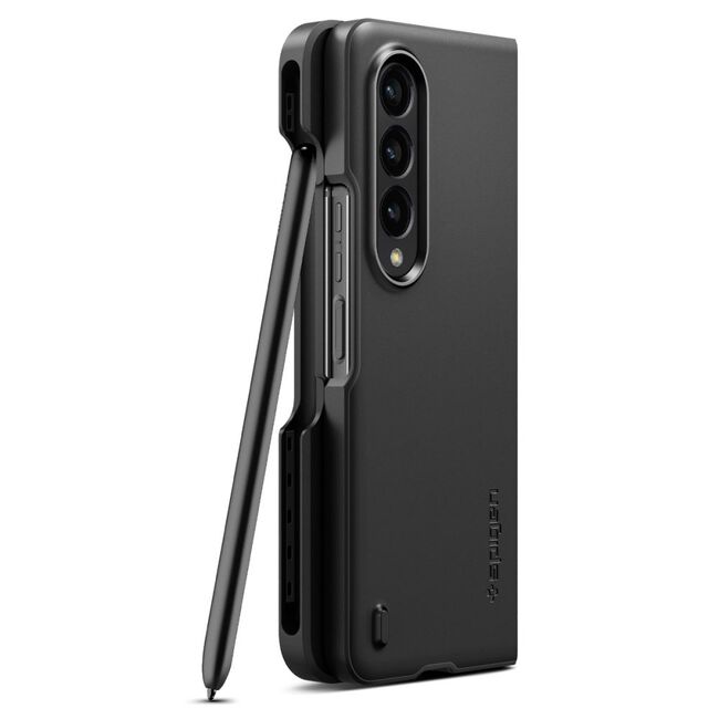 Husa Samsung Galaxy Z Fold4 Spigen Thin Fit Pen, negru