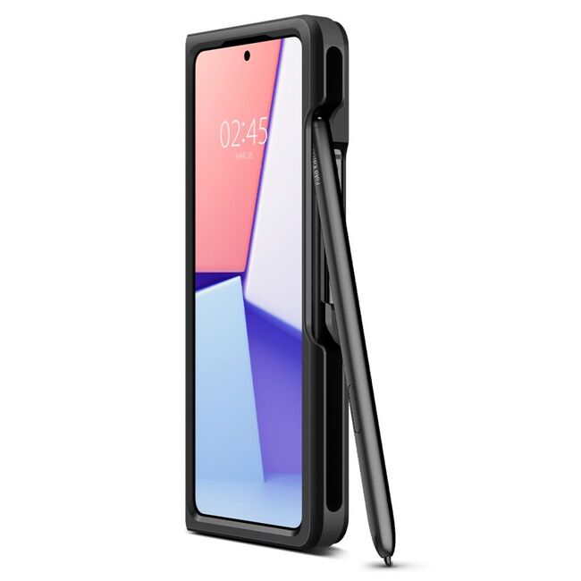 Husa Samsung Galaxy Z Fold4 Spigen Thin Fit Pen, negru