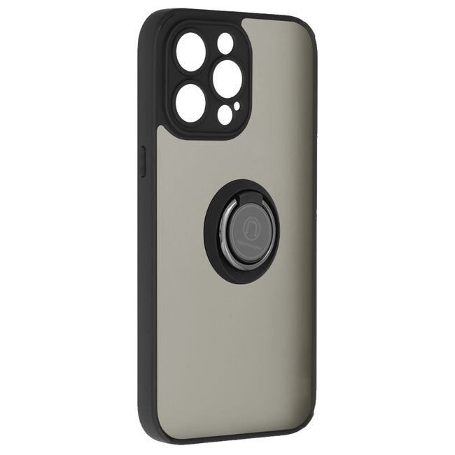 Husa iPhone 14 Pro Max Techsuit Glinth cu inel suport stand magnetic, negru