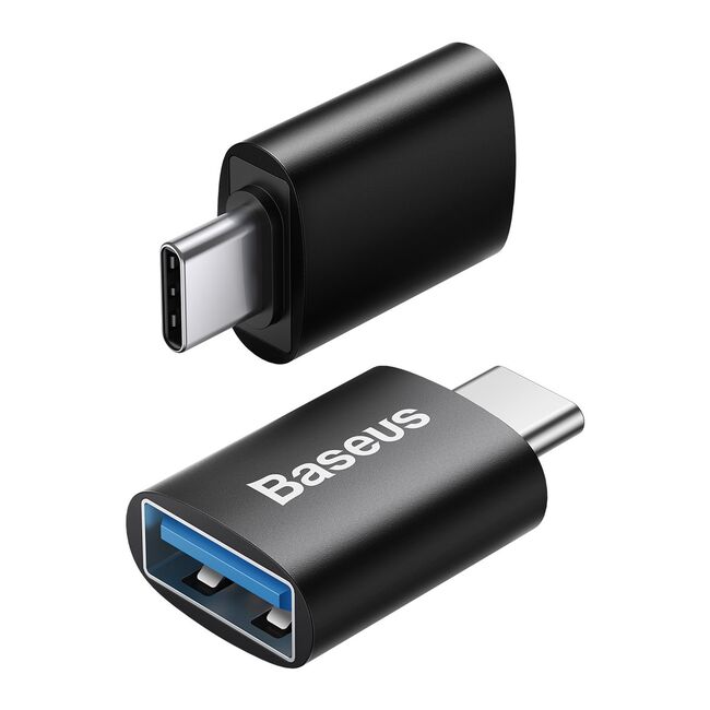 Adaptor OTG USB la Type-C Baseus, negru, 10Gbps