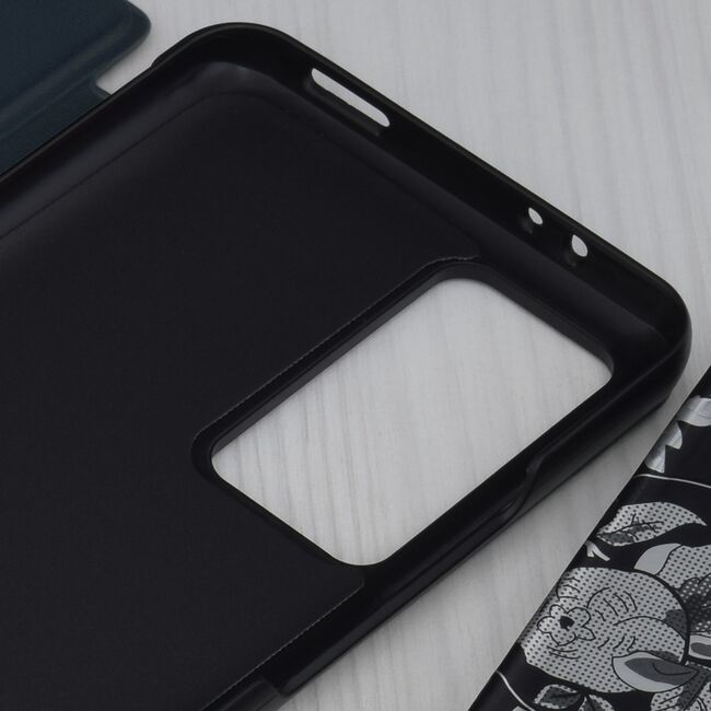 Husa Xiaomi 12T Eco Leather View flip tip carte, albastru