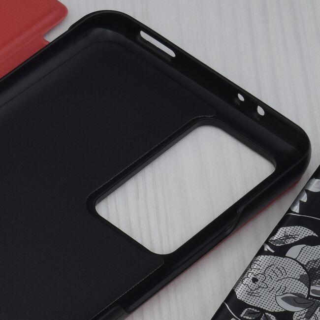 Husa Xiaomi 12T Eco Leather View flip tip carte, rosu