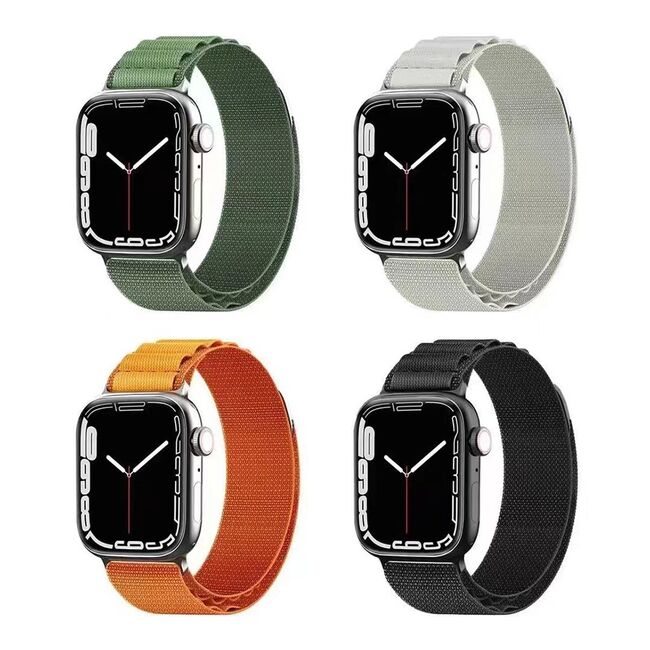 Curea Apple Watch 1 / 2 / 3 / 4 / 5 / 6 / 7 / 8 / SE / Ultra (42 mm / 44 mm / 45 mm / 49 mm) Techsuit, negru, W037