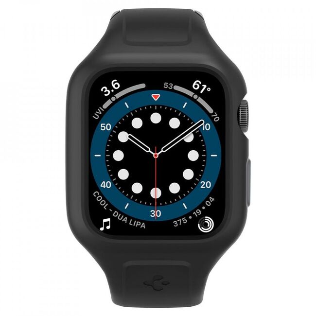 Carcasa Apple Watch 4 / 5 / 6 / 7 / 8  / SE / SE 20 2022 (40mm / 41mm), liquid air spigen - negru