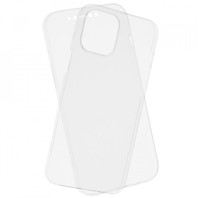 Husa iphone 12 pro max, din silicon tpu slim, techsuit - transparent