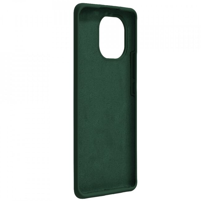 Husa xiaomi mi 11 din silicon moale, techsuit soft edge - dark green