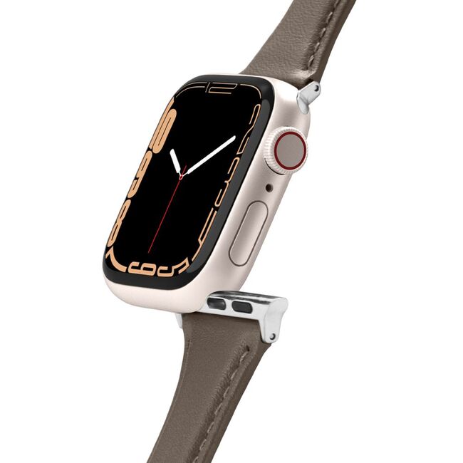 Curea Apple Watch 1 / 2 / 3 / 4 / 5 / 6 / 7 / 8 / SE / SE 2 (38 mm / 40 mm / 41 mm) Spigen Cyrill Kajuk, kaki