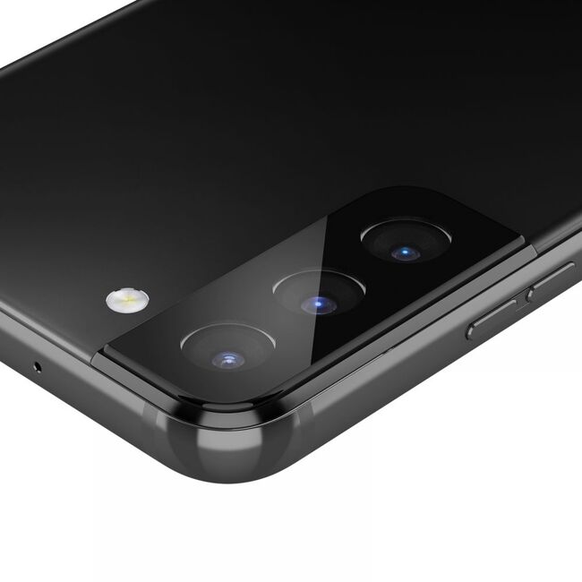 [Pachet 2x] Folie sticla camera Samsung Galaxy S22 Plus 5G Spigen Glas.tR Optik, negru