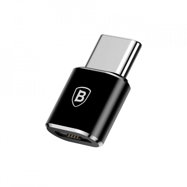Adaptor micro type-c mama la type-c tata, convertor, baseus - negru