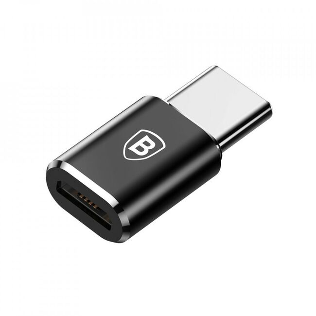 Adaptor micro type-c mama la type-c tata, convertor, baseus - negru