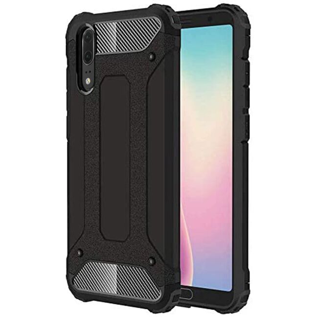 Husa Huawei P20 Techsuit Hybrid Armor, negru