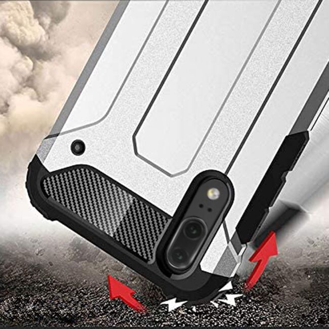 Husa Huawei P20 Techsuit Hybrid Armor, negru