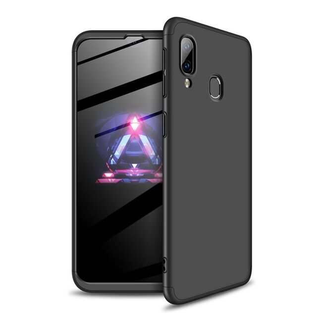 [Pachet 360°] Husa + Folie Samsung Galaxy A40 GKK Original - Negru