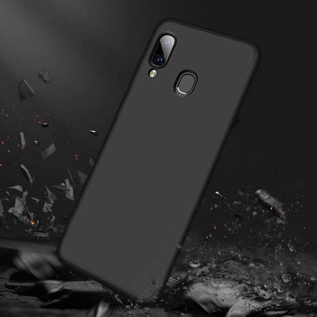 [Pachet 360°] Husa + Folie Samsung Galaxy A40 GKK Original - Negru
