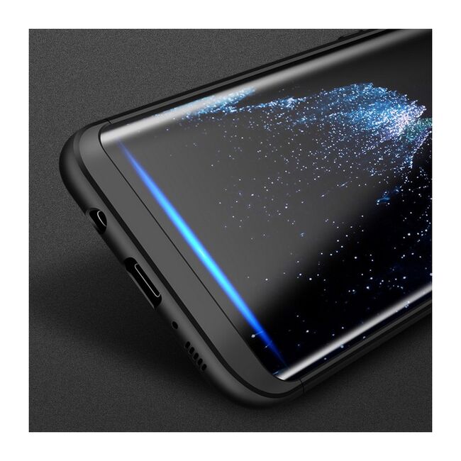 [Pachet 360°] Husa + folie Samsung Galaxy S8 Plus GKK Original, negru