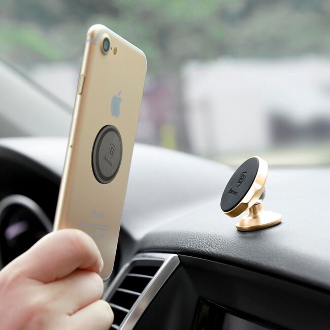 [Pachet 2x] Placuta metalica telefon Baseus, argintiu, ACDR-A0S