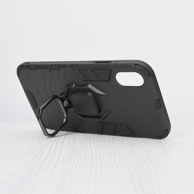 Husa iPhone X / XS Techsuit Silicone Shield, Negru