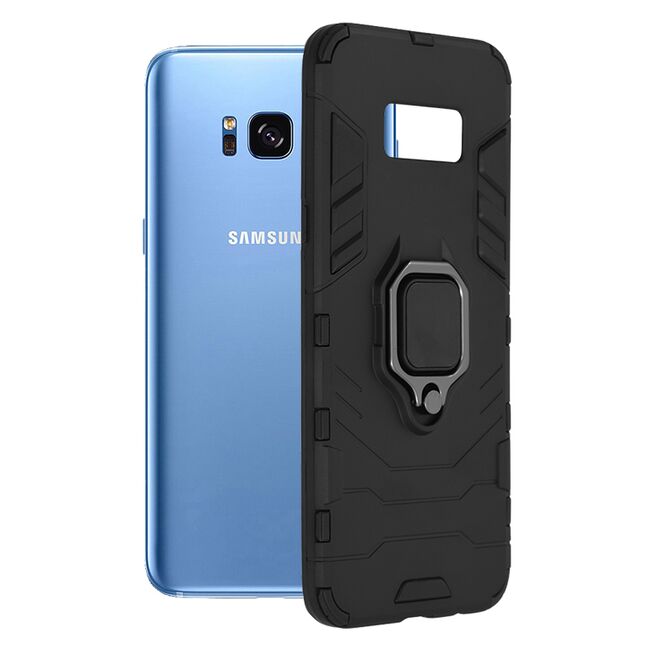 Husa Samsung Galaxy S8+, Galaxy S8 Plus Techsuit Silicone Shield, Negru