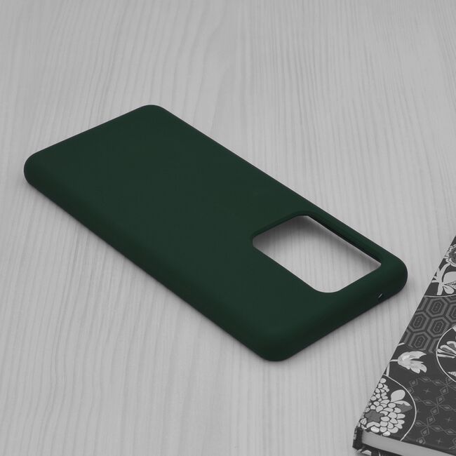 Husa Samsung Galaxy S20 Ultra Techsuit Soft Edge Silicone, verde inchis