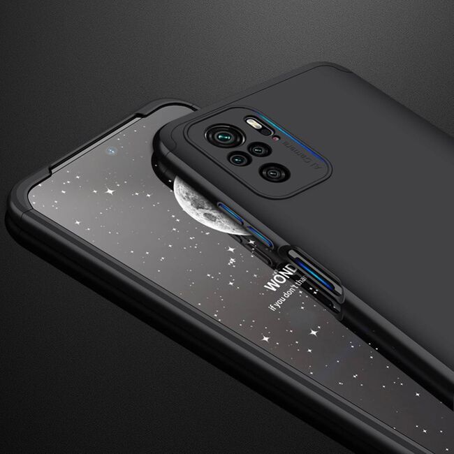 [Pachet 360°] Husa + Folie Xiaomi Redmi Note 10 4G GKK Original - Negru