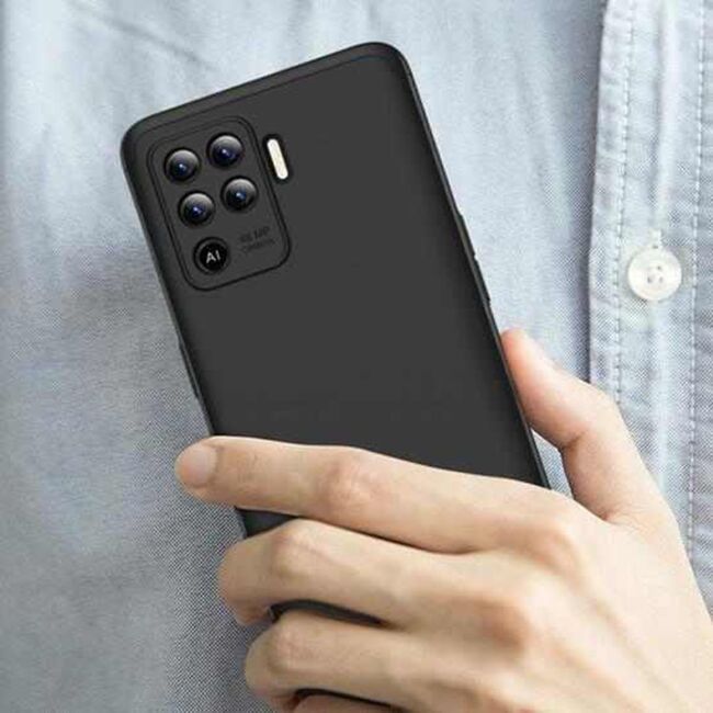 [Pachet 360°] Husa + Folie Oppo A94 4G GKK Original - Negru