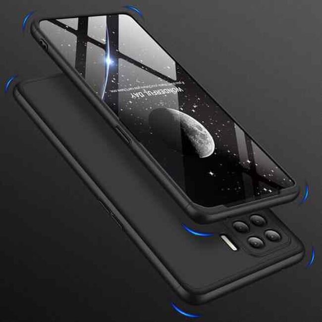 [Pachet 360°] Husa + Folie Oppo A94 4G GKK Original - Negru