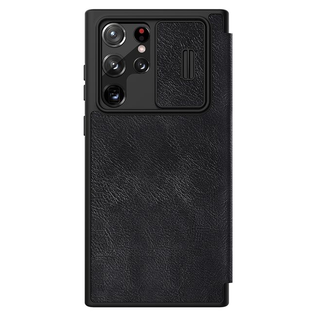 Husa Samsung Galaxy S22 Ultra 5G Nillkin QIN Pro Leather, negru