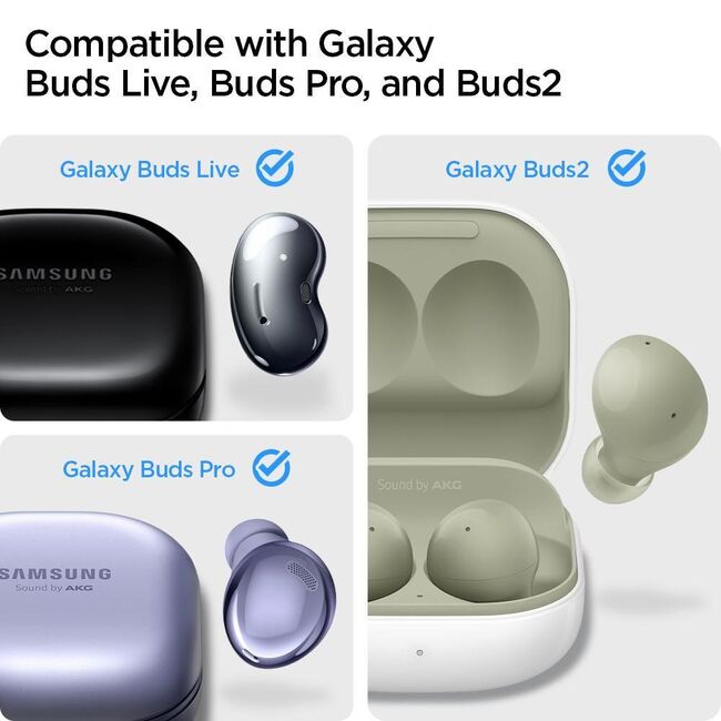 Husa Galaxy buds 2 / live / pro / 2 pro Spigen Urban Fit, negru