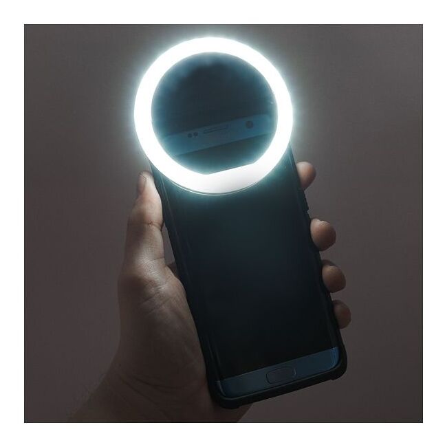 Lampa circulara selfie Ring Light telefon Techsuit, negru, RL-01