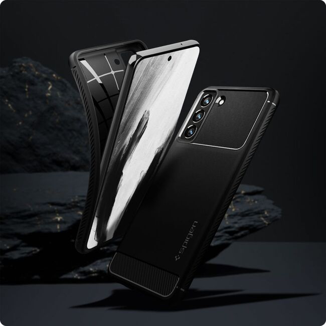 Husa Samsung Galaxy S21 FE 5G Spigen Rugged Armor, negru