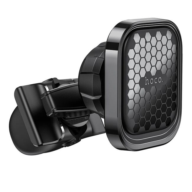 Suport auto pentru telefon cu magnet pentru grila de ventilatie Hoco S49, negru