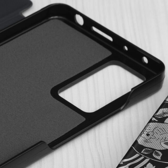 Husa Xiaomi Redmi Note 11 Pro 5G Eco Leather View flip tip carte, negru