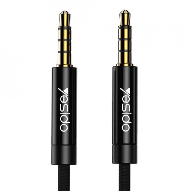 Cablu audio jack 3.5mm la Jack 3.5mm Yesido YAU-16, stereo, 3m, negru