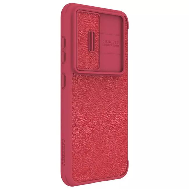 Husa Samsung galaxy s23 Nillkin - qin leather pro case -  red