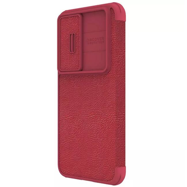 Husa Samsung Galaxy S23 Plus Nillkin QIN Pro Leather, rosu