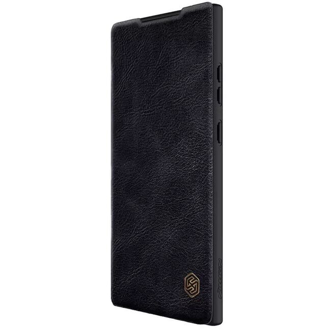 Husa Samsung Galaxy S23 Ultra Nillkin QIN Pro Leather tip carte, negru
