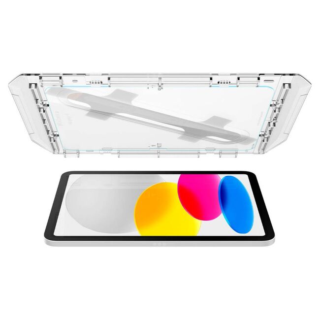 Folie sticla iPad 10 (2022) 10.9 Spigen Glas.t R Ez Fit 9H, transparenta