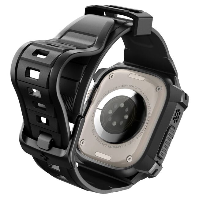 [Pachet husa + curea] Apple Watch Ultra (49mm) Spigen Rugged Armor Pro, negru