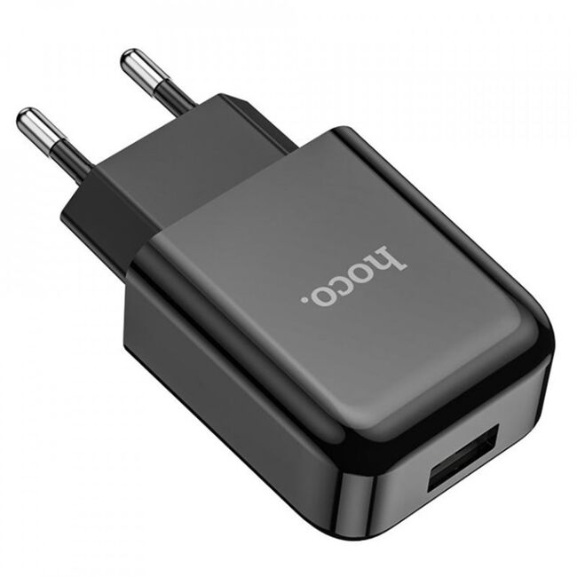 Incarcator USB Hoco N2 + cablu Micro-USB, 2.1A, negru