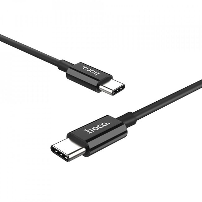 Cablu de date 2x Type-C Fast Charging 3A Hoco X23, 1m, negru