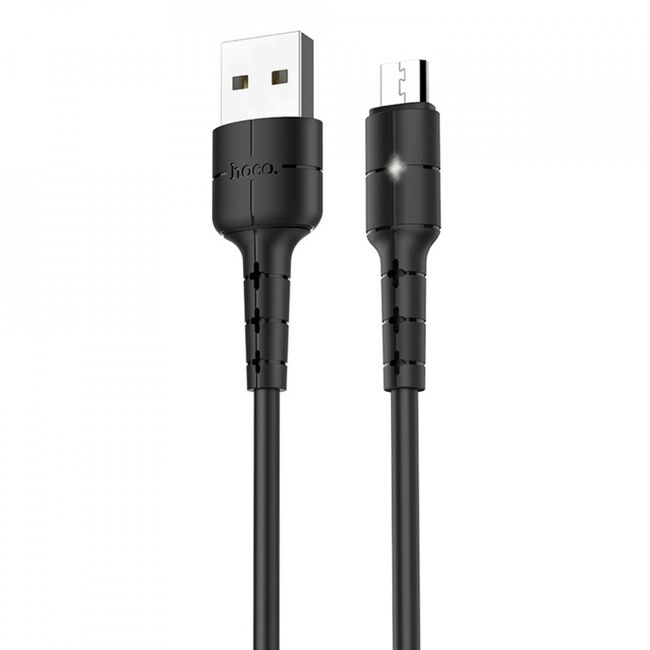 Cablu de date Micro-USB Quick Charging 2A Hoco X30, negru