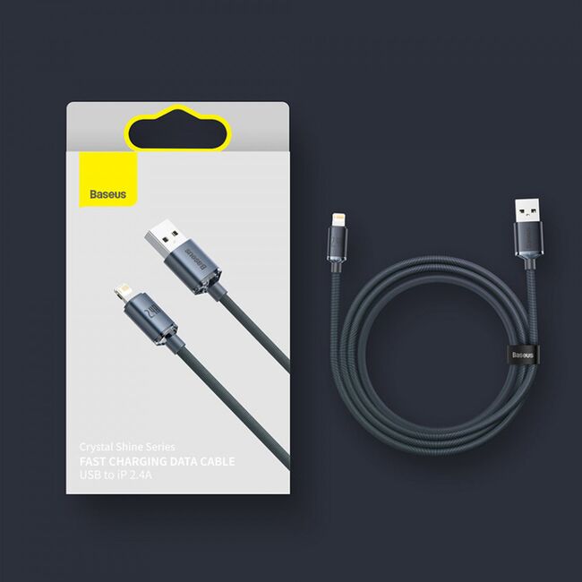Cablu Fast Charging USB la Lightning Baseus 2.4A, 1.2m, CAJY000001