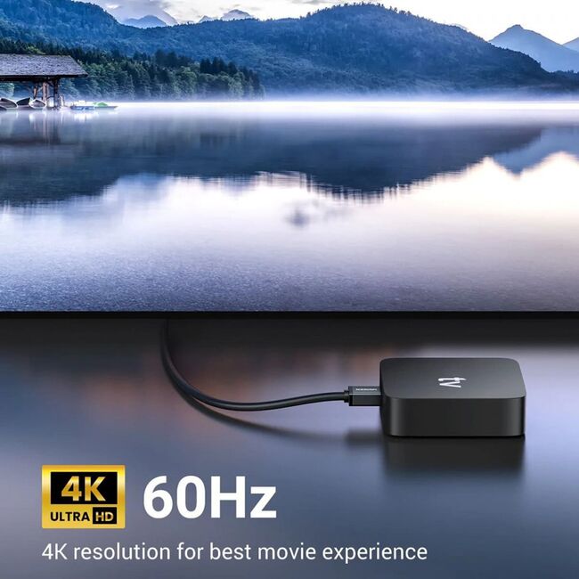 Cablu 2x HDMI 2m, unghi 90° Ugreen 4K, negru, 10173
