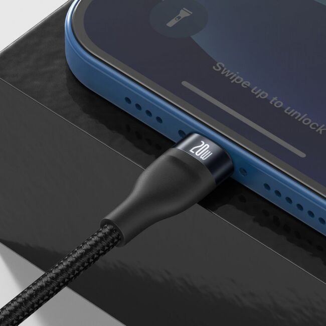 Cablu date 2 in 1 de la USB-C la Lightning (iPhone) si USB Type-C 100W, 1.2m, CA1T2-F01