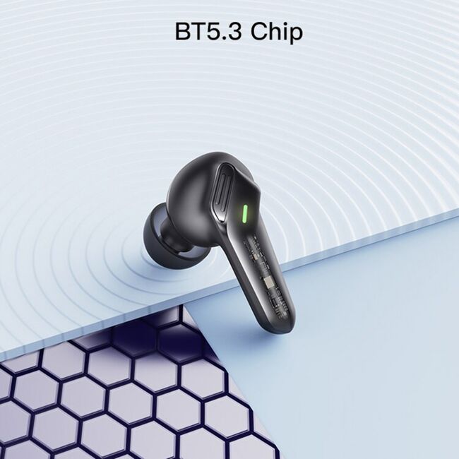 Casti in-ear gaming TWS Bluetooth cu LED Yesido TWS14, negru