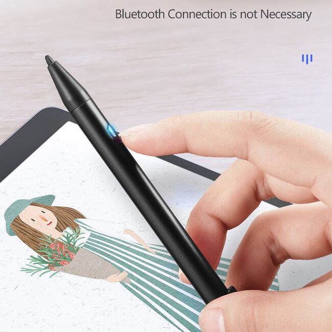 Stylus Pen Mini Dux Ducis Palm Rejection Pentru Tablete iPad - Argintiu